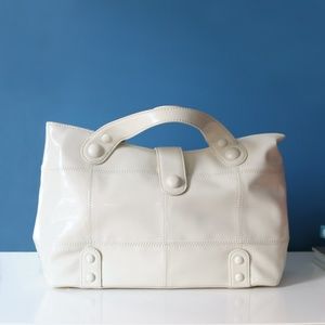 MAXX New York Ivory Patent Bag